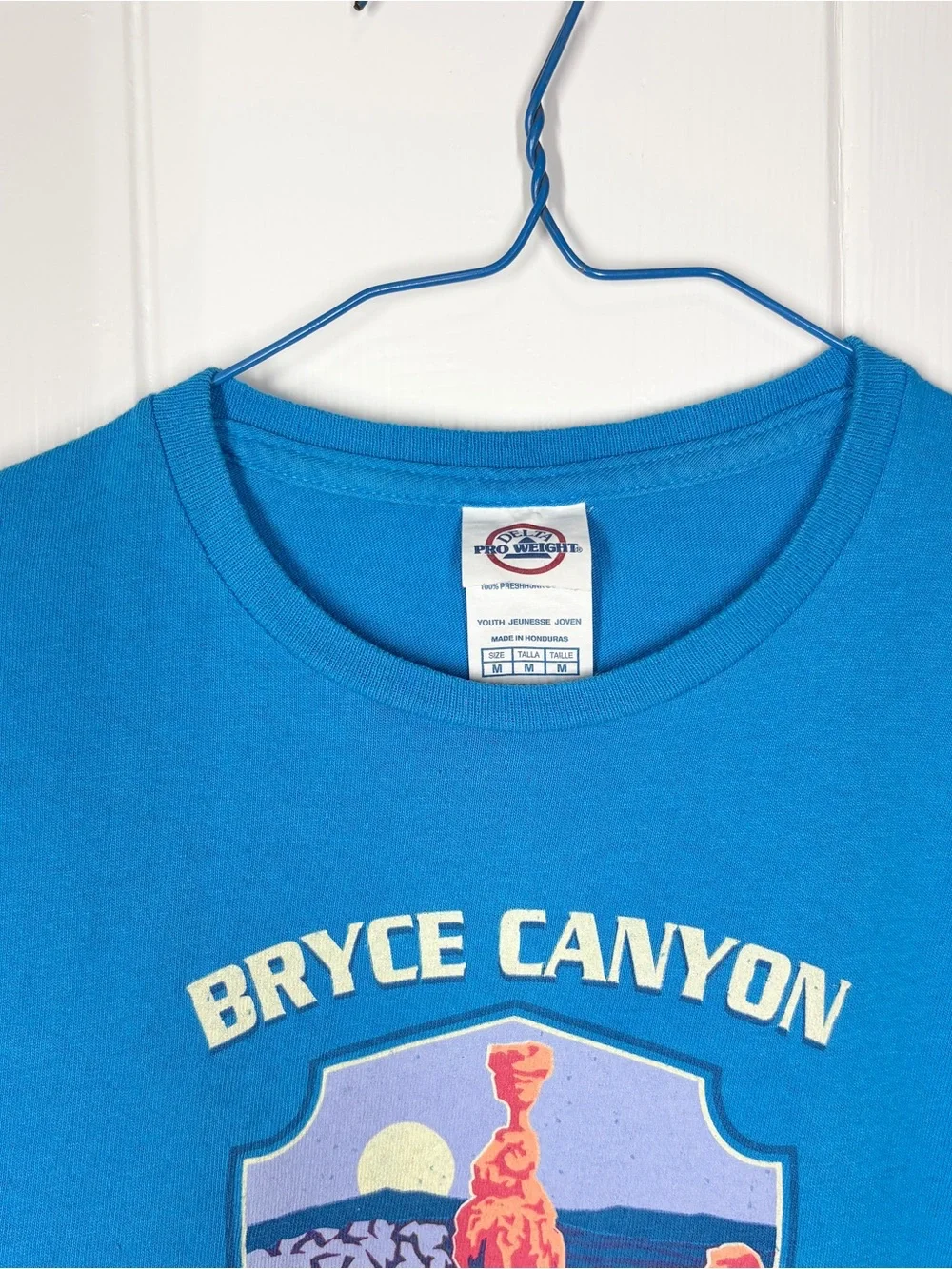 Bryce Canyon Kids Short Sleeve Tee Teal Blue Size Medium